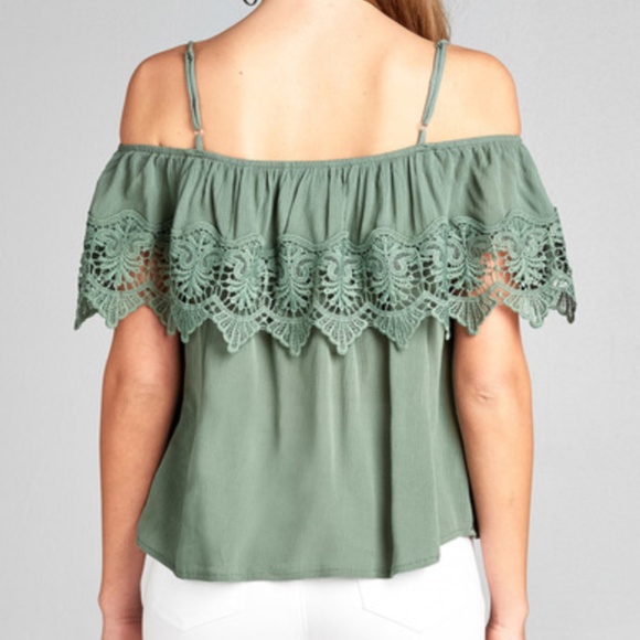 Pastel Sage Green Blouse - Picture 3 of 4